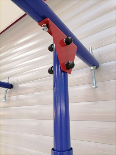 ДСК Вертикаль Юнга-5+ТБ враспор, синие стойки, белые пер (ширина 70 см) 9975109 фото 5