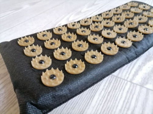 Аппликатор игольчатый (коврик с поролоном) 140х320 мм черный 997978 фото 2