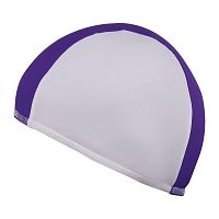 Шапочка для плавания Lycra белый/фиолет SM-088 16890