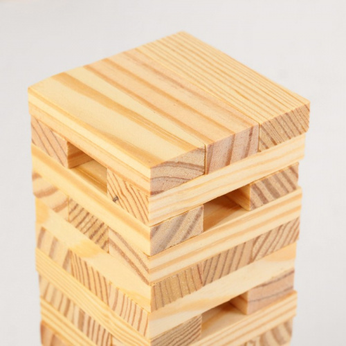 Игра Башня падающая аналог Дженга (Jenga) 23,5х7,5х7,5 см 4326100 фото 2