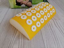 Аппликатор игольчатый (валик) 140х230 мм для шеи желтый 7153143