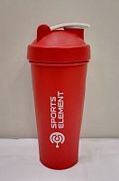 Шейкер 600 мл S01-600 красный Sports Element Агат 01948