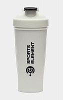 Шейкер 600 мл S01-600 белый с белой крышкой Ангелит 02150