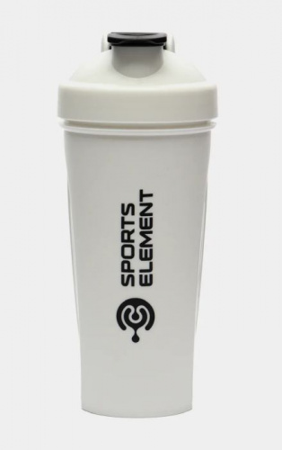 Шейкер 600 мл S01-600 белый с белой крышкой Ангелит 02150