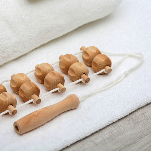 Массажер ленточный деревянный МА3224 рифленый шарик 1403388 фото 3