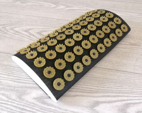 Аппликатор игольчатый (валик) 190х320 мм для поясницы черный 998017