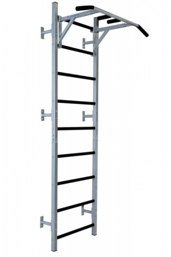 Шведская стенка ДТ (выс-2,6м, шир-0,65м) серая + Турник 3 хвата 997677