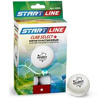 Мячик для пинг-понга 1* - 1 шт белый Start Line Club Select 6 шт/уп 368969
