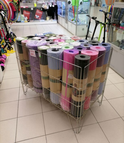 Корзина для хранения ковриков, мячей, медболов и спортинвентаря 100х61х80 см 996116