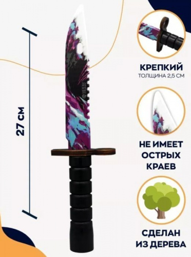 Макет ножа Штык-нож фанера М9 V2 6 мм Происхождение Genesis Standoff 00523 фото 2