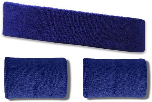 Повязка для головы васильковый + 2 напульсника ЛВ11 26557 Повязка для головы васильковый + 2 напульсника ЛВ11 26557