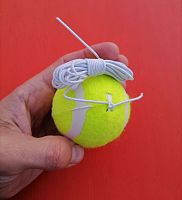 Мячик для большого тенниса 1 шт на резинке Tiger 997047