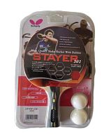 Ракетка для пинг-понга Butterfly Stayer 101 + мячики 00410
