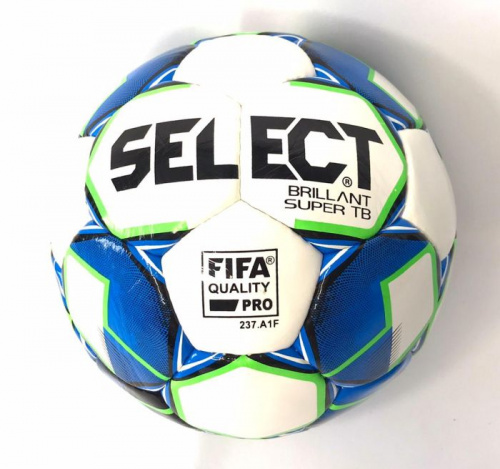 Мяч футбольный №5 Select Brilliant Super сине-зеленый 02378