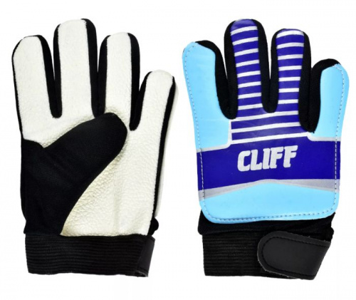 Перчатки вратарские детские размер 4 голубой-синий CS-0901 997766