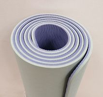 Коврик для йоги 0,6х61х183 см мятный-сиреневый TPE Yoga mat 00756-68