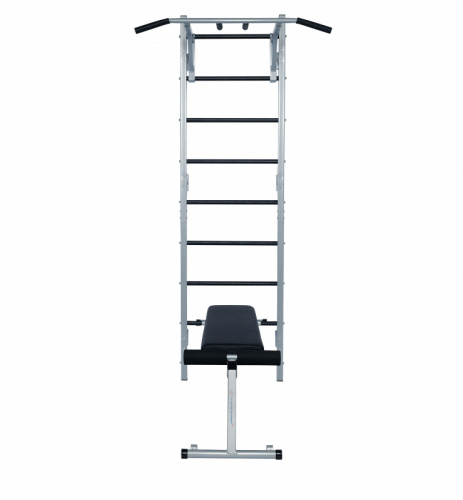 Шведская стенка ДТ (выс-2,3м, шир-0,65м) серая + Турник 3 в 1 + Навес+брусья + Скамья 997674 фото 8