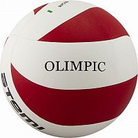 Мяч волейбольный Atemi Olimpic, синтетическая кожа PU красно-белый 98125