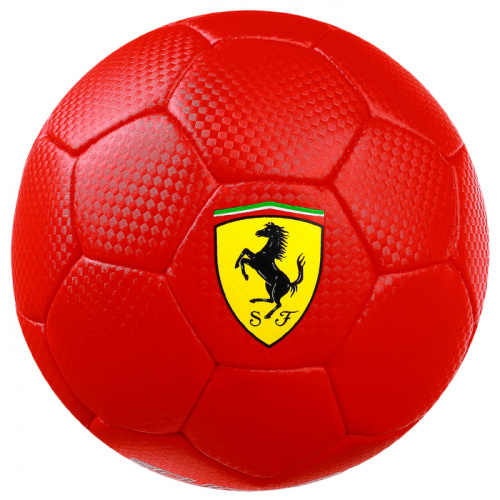 Мяч футбольный №2 красный Ferrari 3794422