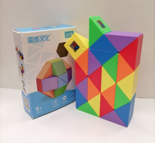 Кубик Рубика Змейка 24 звена микс QiYi blocks 998209