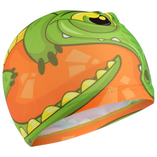 Шапочка для плавания детская Lyc Крокодильчик оранж-зел 1521008 фото 2 Шапочка для плавания детская Lyc Крокодильчик оранж-зел 1521008 фото 2