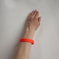 Браслет силиконовый 202х12 мм оранжевый 021C 998266