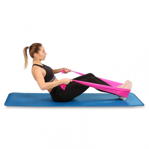 Эспандер (лента) для пилатеса 1,5 м*0,15 м*0,45 мм 97627 Medium красный 17617 фото 3