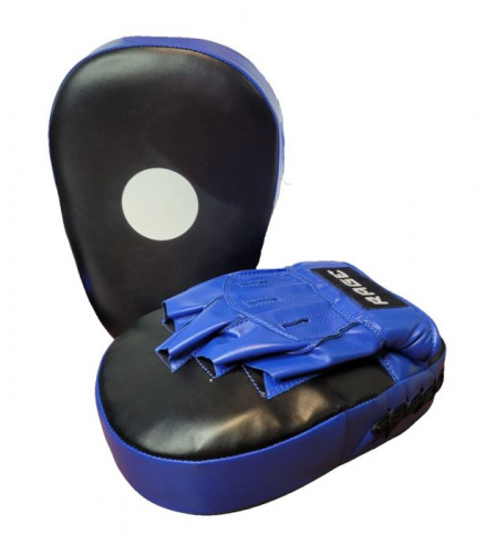 Лапа боксерская парная изогнутая Rage Base черно-синяя 05352 Лапа боксерская парная изогнутая Rage Base черно-синяя 05352