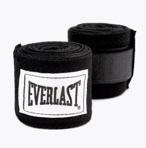 Бинты боксерские 3,5 м х/б черный Everlast 996781
