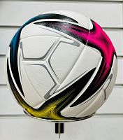 Мяч футбольный №5 Conext21 сине-желто-розовый сшитый 02242