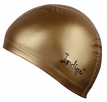 Шапочка для плавания PU Coated Indigo золото IN048