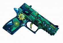 Макет Пистолета фанера P250 Прощальный оскал (резинкострел) 0151 998541