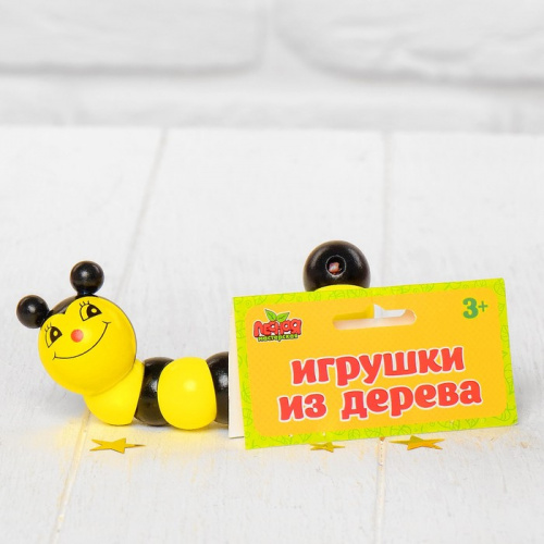 Кубик Рубика Змейка средняя Пчелка Дерево 3110286 фото 5