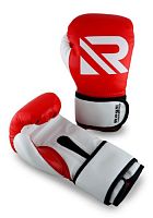 Перчатки боксерские 6 унц Rage красно-белые 03148
