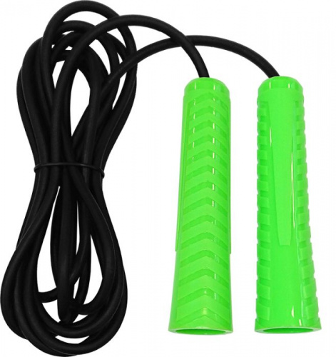 Скакалка 3 м резиновый шнур зеленый d-0,5 cм Fortius F210401-3LG Ил18
