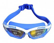 Очки для плавания (полумаска) 8029 сине-белый 03823