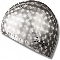 Шапочка для плавания детская PU Coated 3D серый металлик IN047 03166