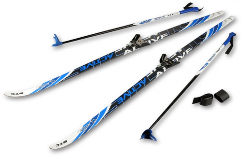 Комплект 75 мм (лыжи, крепл, палки) 190 см STC Larsen Sportlife Innovation