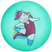 Мяч ПВХ 16 см Единорожка бирюзовый 373200