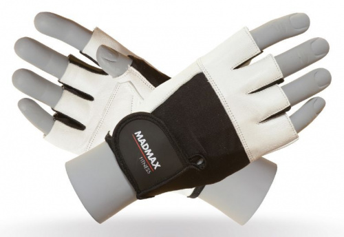 Перчатки мужские S Fitness MFG444 белый MadMax 997194