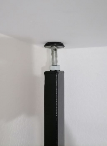 Шведская стенка Pro с турником, к стене+враспор, 2.65х0.71 м черная 996563 фото 4