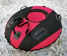 Ватрушка 115 см 115х100 см с 4 ручками Король Горок Ф7 красный-черный-красный 996759