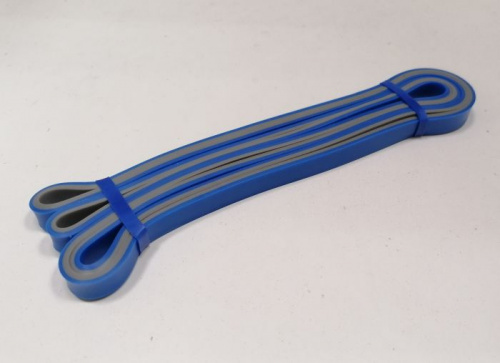 Эспандер-кольцо замкнутое 2,08м х 4,5мм х 1,3см сине-серый 15 кг "Растяжка" 996034