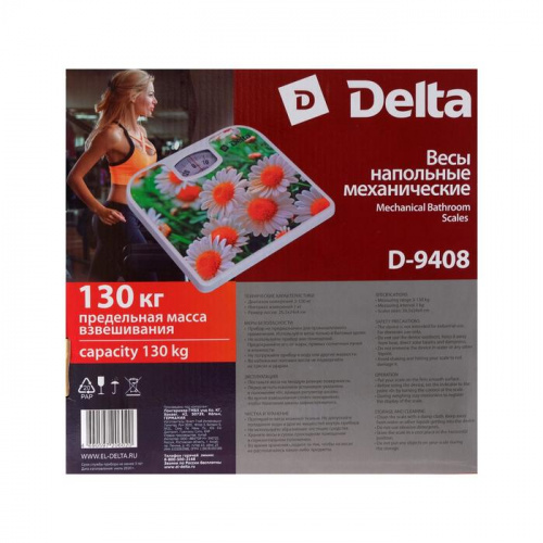 Весы напольные механические Ромашки Delta 9408 5865775 фото 5