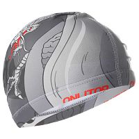 Шапочка для плавания Lyc Onlitop Рыба и Дракон серая 3242955