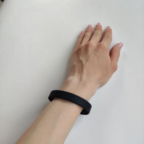 Браслет силиконовый 202х12 мм черный 997621 Браслет силиконовый 202х12 мм черный 997621