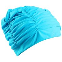 Шапочка для плавания для душа (с драпировкой) Lycra голубой 3285672