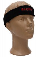 Повязка для головы махровая черный EasyFit 03580