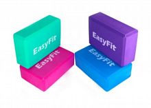 Кирпич для йоги фиолетовый 23х15х8 см EasyFit 01490
