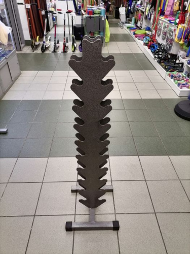 Стойка для гантелей на 21 шт (35х37 см, выс-122 см) Елочка 996853 фото 3